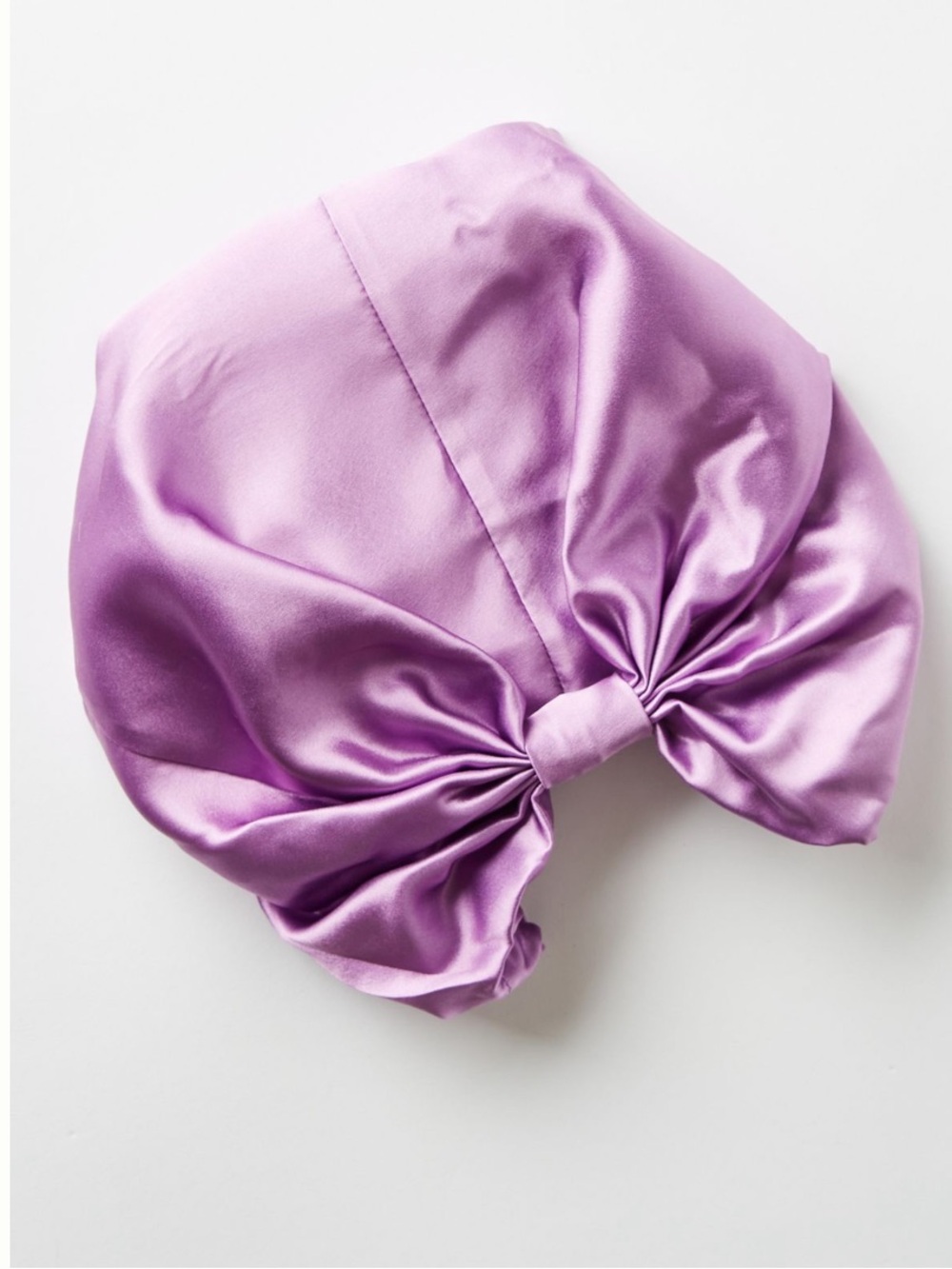 Satin Bow Turban Hat - Lilac